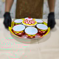 طقم تقديم حلاء غضار