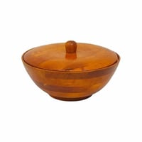 قدح خشب فتنامي بغطاء