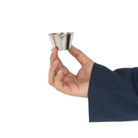 صحن صوص استيل فضي