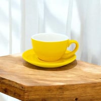 كوب برسلان مع الصحن أصفر