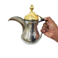 دلة معدن حب الرمان لونين