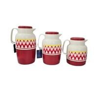 ترمس شاي نقشة الغضار الأحمر