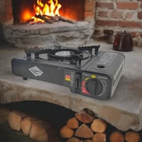 موقد رحلات سفري مع حقيبة بلاستيكية