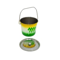 سطل استيل نقشة غضار