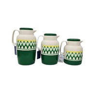 ترمس شاي نقشة الغضار الأخضر