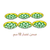 طقم عشاء 6 اشخاص أخضر