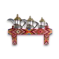 رف خشب تعليقة (60سم)