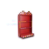 وجار خشب ديكور أحمر