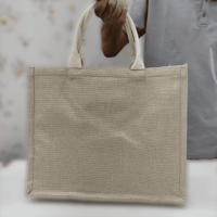 شنطة ترامس قماش بيج