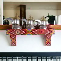 رف خشب تعليقة (60سم)