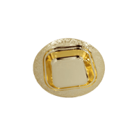 صحن فصم ذهبي دائري