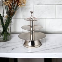 شيال استاند فاكهة فضي 3 دور