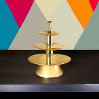 شيال استاند فاكهة ذهبي 3 دور