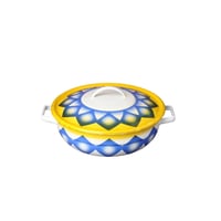 طقم عشاء 6 اشخاص أزرق .