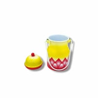 سطل توزيعات نقشة الغضار الأحمر