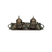 فنجان قهوة تركي نحاسي عثماني 2 فنجان