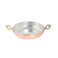 مقلاة نحاس بيدين تركي