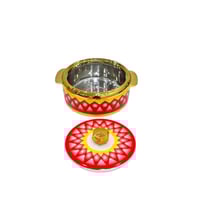 طقم حافظة غضار أحمر هندي