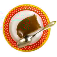 صحن ميلامين مسطح احمر