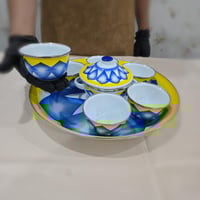 طقم تقديم حلاء غضار