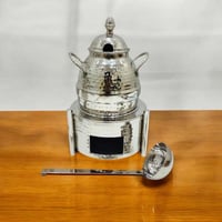 جرة فول استيل حب الرمان فضي