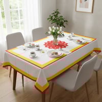 سفرة سماط نقشة الغضار الأحمر