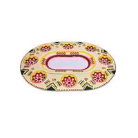 طبلية عشاء غضار احمر