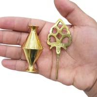 مكحلة نحاس ذهبي