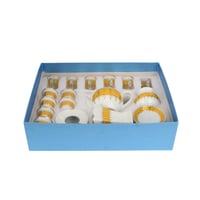 طقم شاهي قهوة نقشة تراثي أصفر