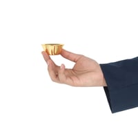 صحن صوص استيل ذهبي 7سم