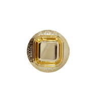 صحن فصم ذهبي دائري