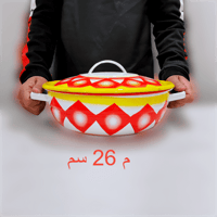 بادية غضار بغطاء (أحمر)