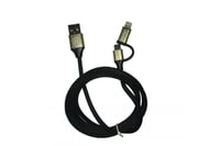 كيبل 2 في 1 ايفون و مايكرو جالكسي