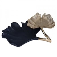 طبق زينة ذهبي فاخر Gingko