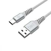 كيبل تايب سي 100 سم جلد ابيض ماركة بود bod