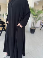 عباية ايمان قماش كريب فيراري او قماش انترنت