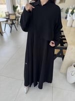 عباية رودي قماش كريب طايح مخفي