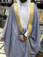 بشت رجالي رسمي VIP نخب أول لون بحري قماش ياباني صو...