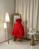 فستان سهره ميدي 4995 (لونين )