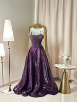 6337 - فستان سهرة طويل لونين