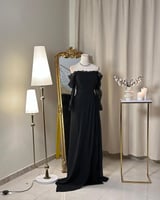 فستان بلونين بتصميم أنيق ورقيق 5543