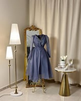 فستان سهرة ميدي 5182 ( 4 الوان )