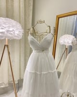 فستان سهرة ميدي ( 7 الوان ) 3330