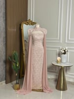 6791 - فستان سهرة فاخر من قطعتين