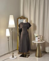 5924 -فستان ميدي (لونين)