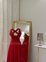 فستان ناعم ميدي ( 2 لونين) 3761