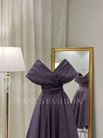 فستان سهرة ميدي ( 3 ألوان) 3787