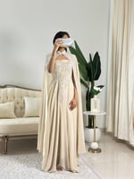 6250- فستان سكري ملكي بطابع فاخر