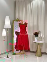 فستان ميدي (لونين ) 4465