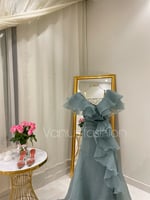 فستان سهرة طويل ( 3 الوان ) 3559